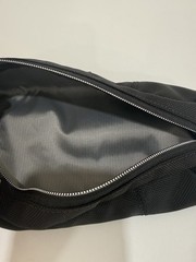 TUMI Black Ballistic Nylon Zipper Accessory Cord Travel Pouch