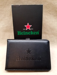 Heineken Beer Passport Holder Black Beer Merchandise 6.25×4.25″ NEW