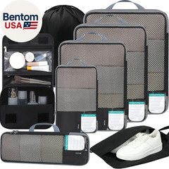 4 Set/6 Set/8 Set Compression Packing Cubes Travel Accessories Expandable Packin