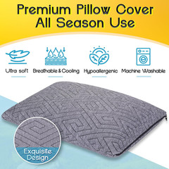 Travel Pillow for Sleeping Camping, Memory Foam Small Pillow with Breathable Cov