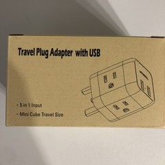 Travel Plug Adapter w/ USB for the United KIngdom (UK – US) See Pic