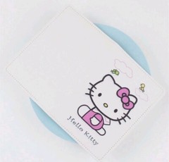 Cute Hello Kitty White Travel Passport Ticket Credit Card Slots Holder Wallet