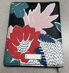 Fossil Passport ID This That Holder Bifold Leather Wallet Passport Holder Floral