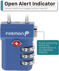 Multi-Colored TSA Approved 3 Digit Combination Locks – 4 Pack for Travel Ease