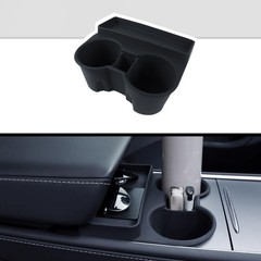 Rislobx for Tesla Model 3 Y Cup Holder Insert Center Console Black