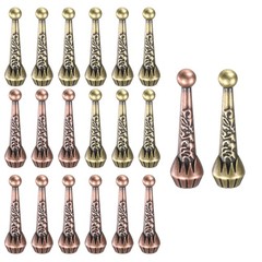 20Pcs Bolus Tie Tips 1.3″ 4mm, Copper/Bronze Red