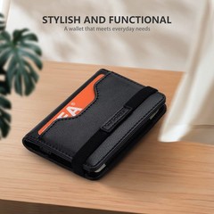 nuoku Minimalist Wallet for Men, Leather Slim RFID Mens Wallet, Bifold Front …