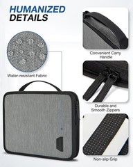 BAGSMART Water-Resistant Tech Organizer Bag for Electronics Accessories, Trav…