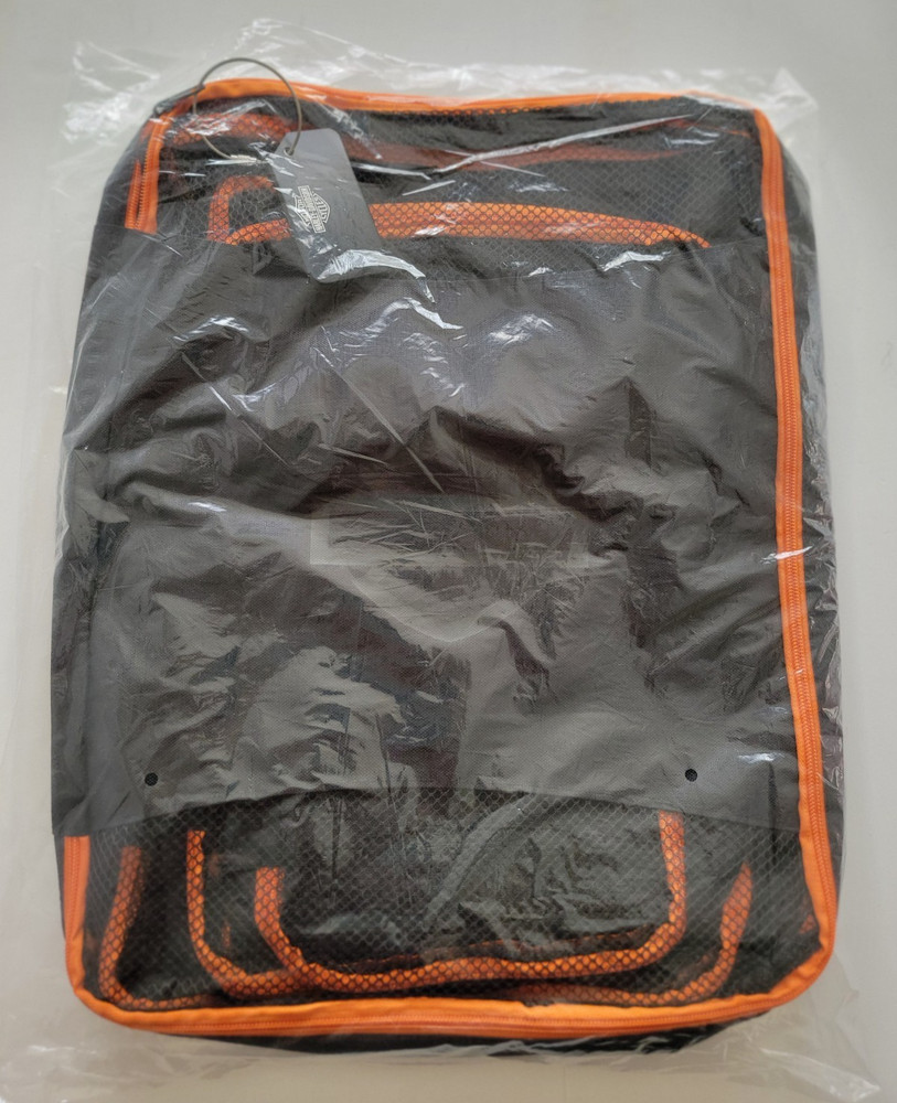 Harley Davidson Travel Packing Cubes Mesh Storage Bags 6 Zippered Bags Black NEW