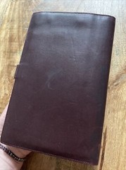 Vintage Germany Soft Leather Travel Wallet Passport Card ID Holder Organizer
