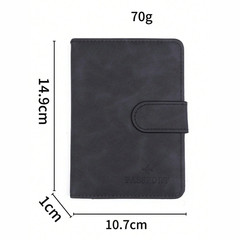PU Leather Travel Passport Holder Wallet Cover With Multi Card Slot RFID Blockin
