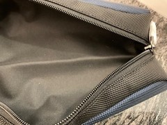 NEW – TUMI Zippered Ballistic Nylon Pencil Case – Cord Pouch – NAVY BLUE & BLACK