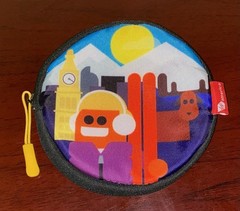 Virgin America Denver First Class Travel Kit Pouch Empty Waterproof Neoprene
