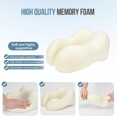 Almohada el cuello la cabeza de espuma viscoelástica para avión y viaje automóvi