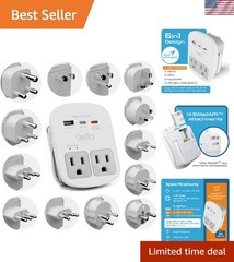 Lightweight 35W Universal Power Adapter – USB-C Fast Charge, Perfect for Travel