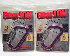 2 Gear LOK Combination Carabiner Style Purple