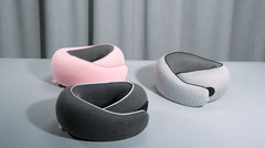 Ergonomic Memory Foam Travel Neck Pillow – Airplane Support for Sleep, Car, Trai