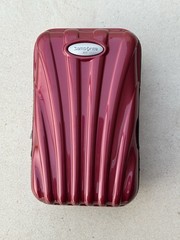 Samsonite Hard Shell Amenity Travel Kit Tags Eye Mask Toiletry Bag Tech Extras