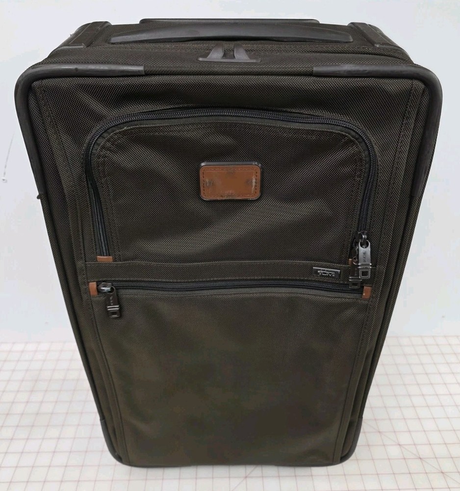 TUMI Alpha II Expandable Brown Carry On Wheeled Suitcase 22922ES2