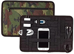 TECH Organizer Camo New Sealed 12.5″ x 8.5″ Portable Storage Zipper Pocket/Bands