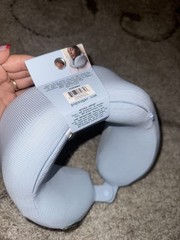 Popsugar Lightweight Memory Foam Neck Pillow for Sleeping & Traveling