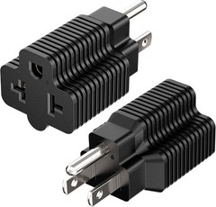 2 Pack 4-in-1 15A Household Plug to 20A Adapter Plugrand