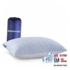 Travel Pillow – Large 1 Pack Compressible Large-17.7×13.8in(1 pack) Blue White