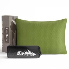 Memory Foam Travel Pillow Compressible Camping Pillow For Sleeping Shredded Memo