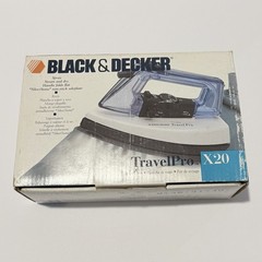 Black & Decker Travel Pro X20 Steam Folding Travel Iron w/ Box & Manual