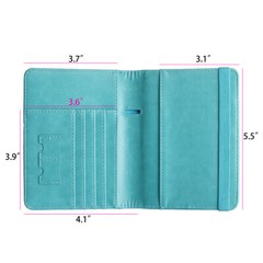 RFID Blocking Slim Leather Travel Passport Holder Credit Card Wallet Case Cover