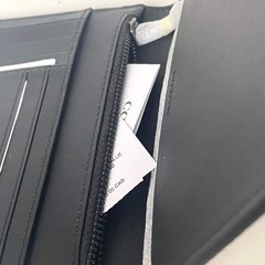 Coach Signature Passport Holder Card Case Black Charcoal CW170 Slim Wallet NWT