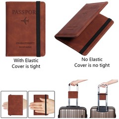 Travel Wallet Case Cover RFID Blocking ID Cards AU Passport Leather Card Holder
