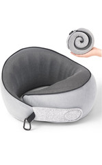 KPNEOL Premium Memory Foam Travel Neck Pillow Adjustable Ergonomic Support