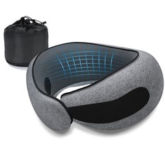 Almohada De Viaje Ergonomica De Espuma De Memoria Para Aviones De Lujo