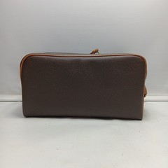 Vintage Sears Brown Toiletry Shave Travel Bag 10″x6″x5″