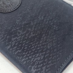 Kipling Passport Holder Black Python Embossed 4 Credit Card Slots 5.5 x 4 NWT
