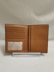 MICHAEL Michael Kors Jet Set Brown Logo-print Canvas Passport Wallet