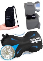 Car Seat Lumbar Support, Adjustable Inflatable Pillow For Driving, Black