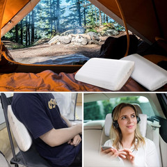 Travel Pillow, Memory Foam Pillow Compressible Camping Pillow with Washable Cove