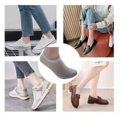 Phanously Ultra Thin Liner Socks Non Slip Nylon No Show Socks Womens