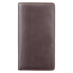Visconti Heritage-12 Soft Leather Checkbook Wallet (Brown) (Brown) Brown