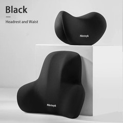 Car Neck Pillow Memory Foam Protective Lumbar Back Support Breathable Car Head
