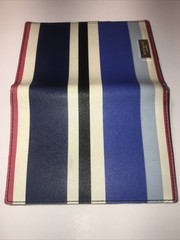 Kate Spade Leather Striped Passport Holder