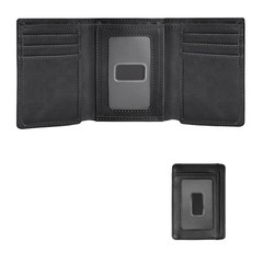 Trifold Wallet for Men, Leather Wallets with 8 Card Slot and 2 Money Pocket a…