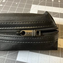 EMPTY Tumi x Delta Small Black Toiletry Makeup Amenity Travel Bag
