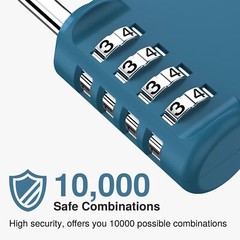 Puroma 1 Pack Combination Lock 4 Digit Locker Lock Outdoor Waterproof Padlock…