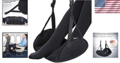 Enhanced Breathability Airplane Foot Hammock Extra Large Memory Foam Relaxation