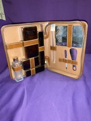 Vintage Genuine Top Grain Cowhide Leather Men’s Leather Travel Kit Made In U.S.A