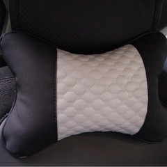 Car Neck Pillows Both Side Pu Leather 2Pieces Pack Headrest Fit for Most Cars Fi