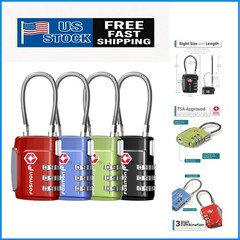 Durable Multicolor TSA Locks – 4-Pack 3-Digit Combination Travel Security